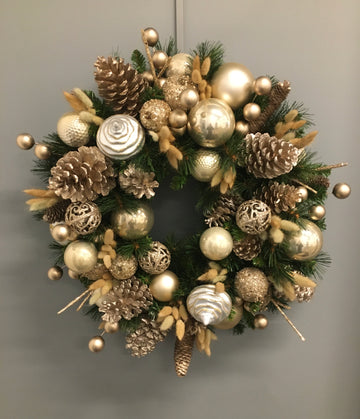 Wreath Faux and Golden