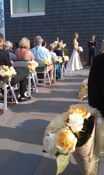 Wedding flower aisle decoration