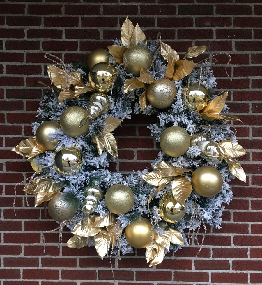Wreath Flocked Faux