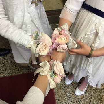 Corsage Silk Tied Wrist