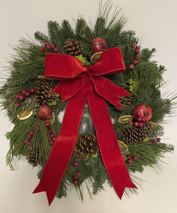 Citrus Pomegranate Wreath